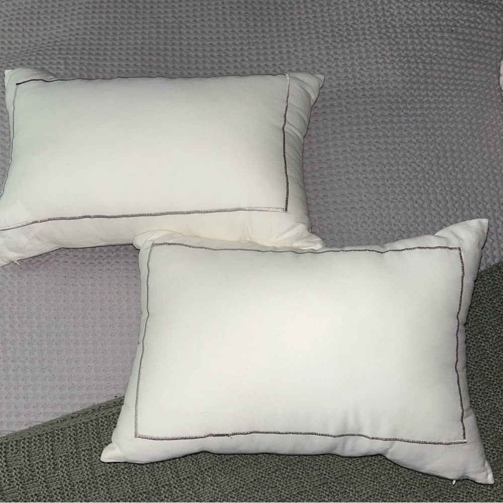 Elegant White Pillows